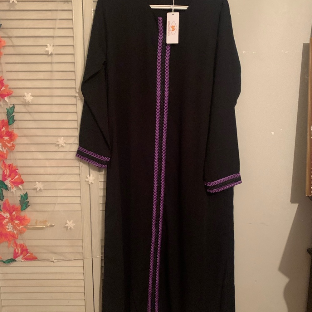 Brand New Abaya with Purple Trim from Amazon